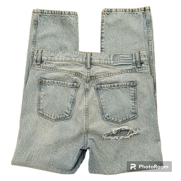 Revice Ex Boyfriend High Waisted Distressed Cheeky Mom Jeans Sz 31 - Picture 2 of 12
